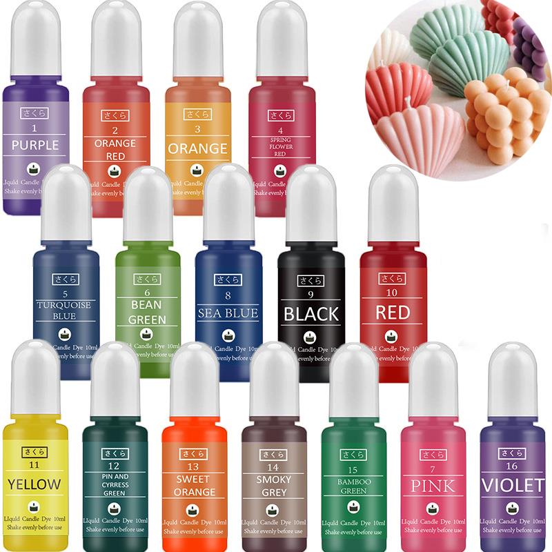 Soap Making Ingredients - 10 ml/bouteille cire de bougie Pigment