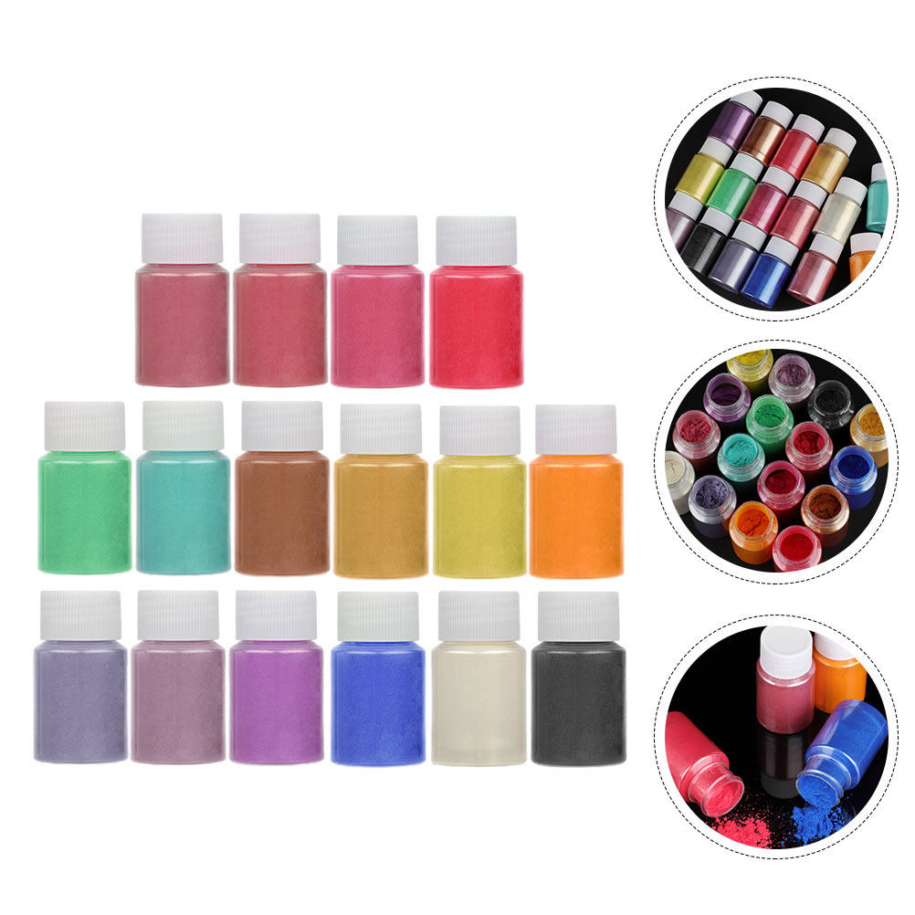 Soap Making Diy - Pigment en poudre nacré 16 couleurs