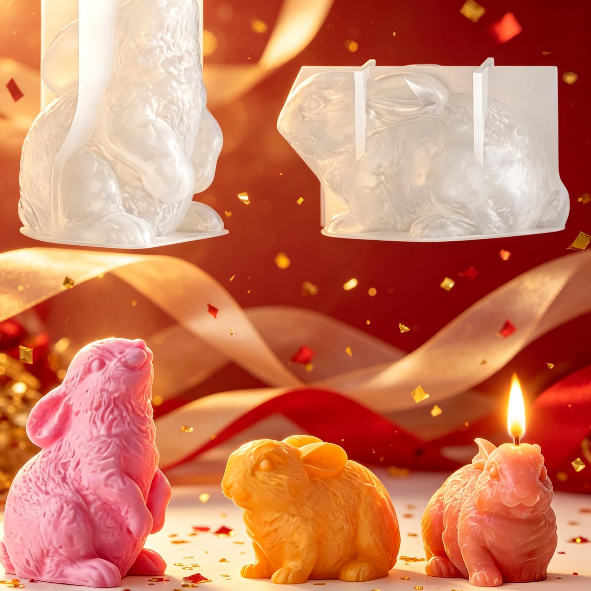 Soap Making Diy - Moule à bougie en silicone 3D