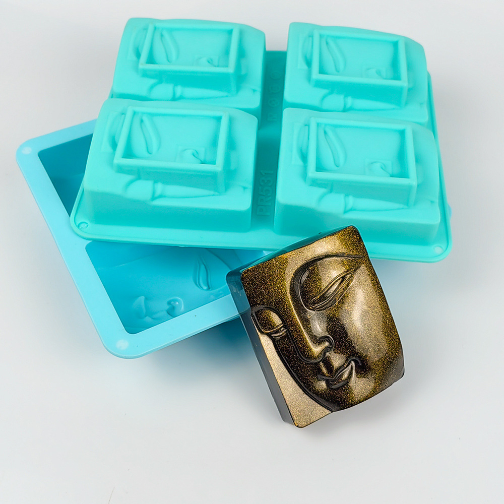 Soap Making Guide For Beginners - Moule de portrait de Bouddha en