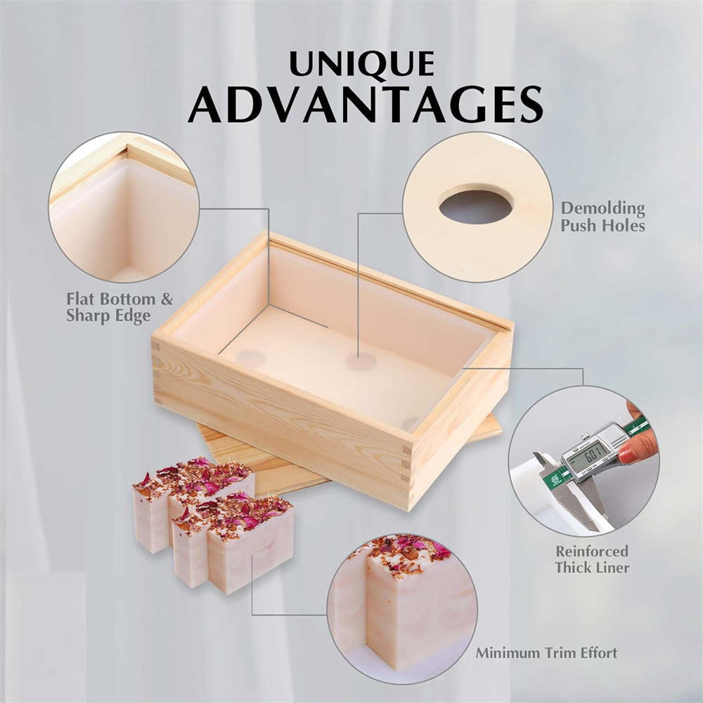 Grands moules à savon rectangu - Soap Making Guide For Beginners avis et prix